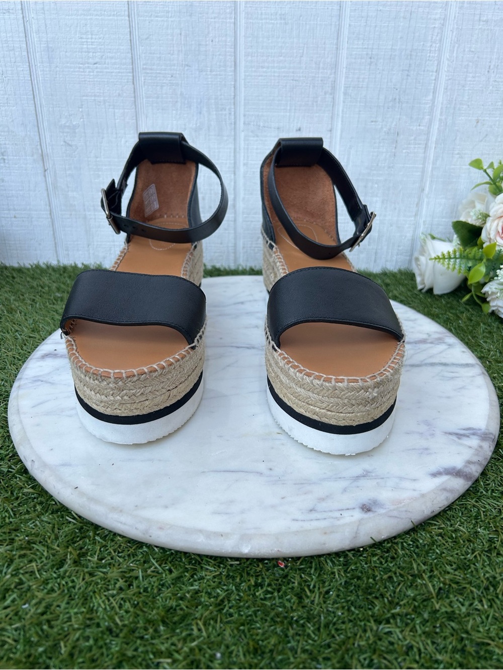 SEE BY CHLOE Glyn leather platform Espadrille Sandals $325 size 39 new - Picture 4 of 16